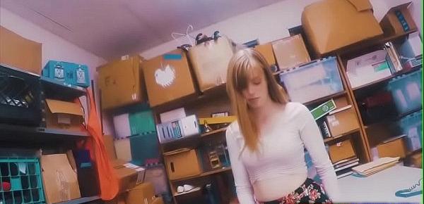  Teen Shoplyfter Stripdowns and Fucks Loss Prevention Officer